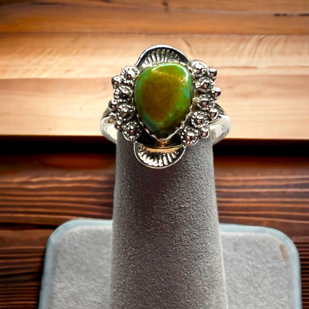 Sterling Silver Mohave Turquoise Ring - Size 9